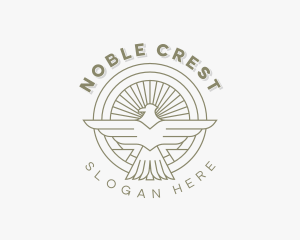 Heraldry Eagle Crest logo design