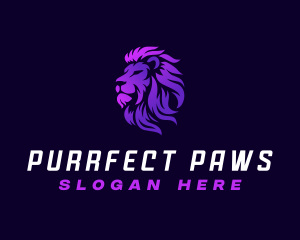 Wild Feline Lion logo design