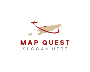 East Timor Country Map logo design