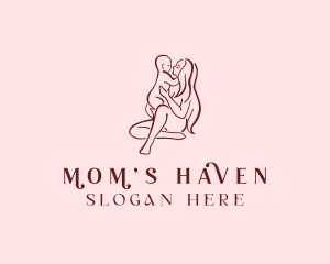 Mom - Baby Mom Parenting logo design