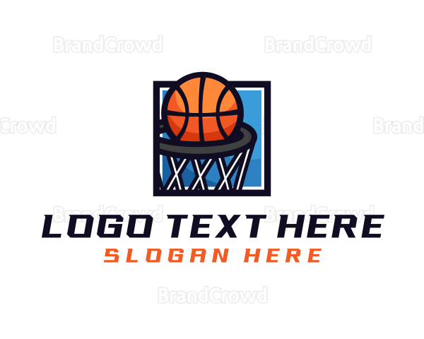 Basketball Sports League Logo