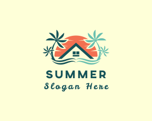 Summer Sun Beach House logo design