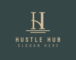 Elegant Premium Hotel Letter H logo design