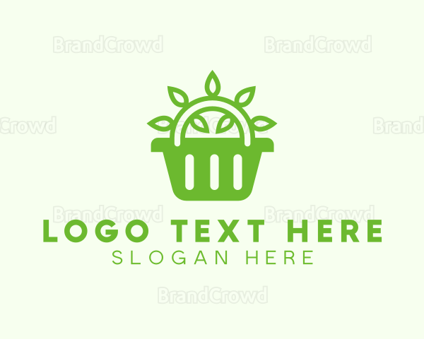 Organic Leaf Basket Logo