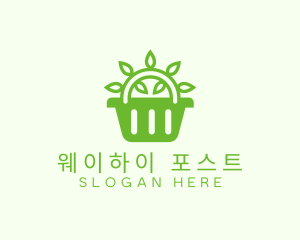 Organic Eco Basket logo design