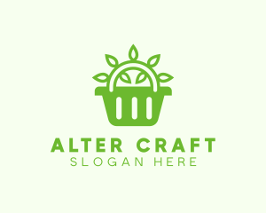 Organic Eco Basket logo design