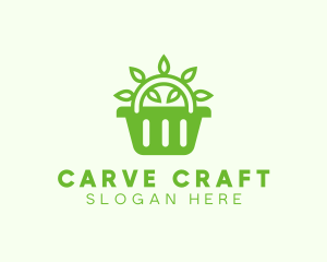 Organic Eco Basket logo design