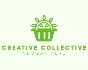 Organic Eco Basket logo design