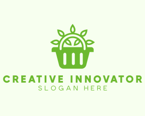 Organic Eco Basket logo design