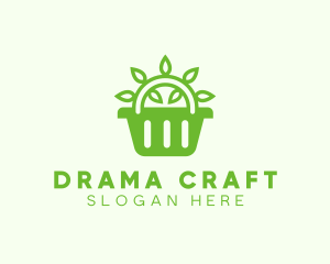 Organic Eco Basket logo design