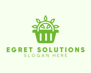 Organic Eco Basket logo design