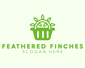 Organic Eco Basket logo design