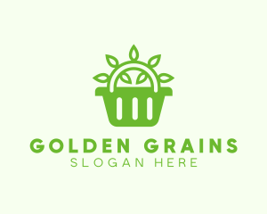 Organic Eco Basket logo design