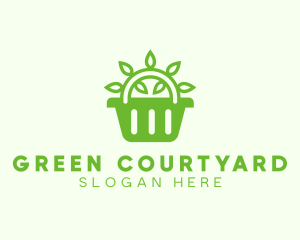 Organic Eco Basket logo design