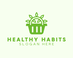 Organic Eco Basket logo design