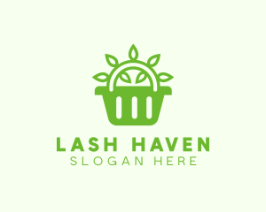 Organic Eco Basket logo design