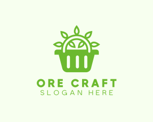 Organic Eco Basket logo design