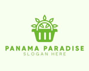 Organic Eco Basket logo design