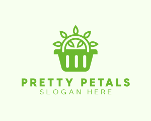 Organic Eco Basket logo design