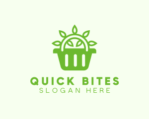 Organic Eco Basket logo design