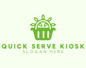 Organic Eco Basket logo design