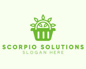 Organic Eco Basket logo design