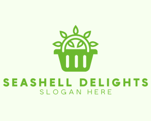 Organic Eco Basket logo design