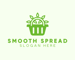 Organic Eco Basket logo design