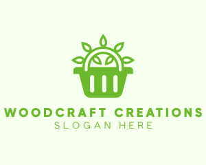 Organic Eco Basket logo design