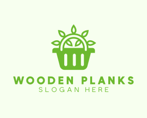 Organic Eco Basket logo design