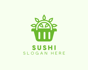 Organic Eco Basket logo design