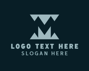 Lettermark - Construction Builder Contractor Letter M logo design