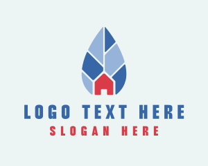 Eco Friendly - Sustainable Leaf Home logo design