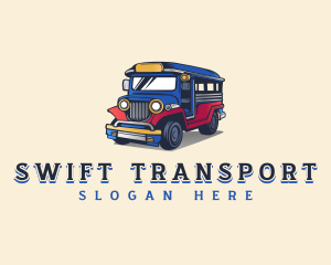 Philippine Jeepney Transportation logo design