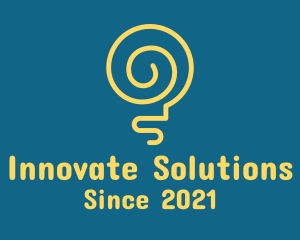 Idea - Yellow Lightbulb Idea logo design