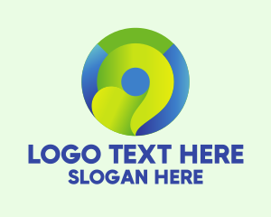 Meeting Point - Digital Location Pin logo design