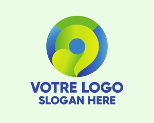 Mobile Application - Digital Location Pin logo design
