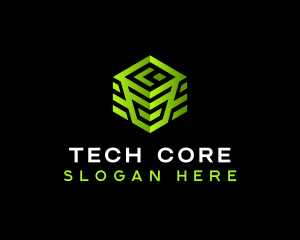 Tech Science Cube logo design