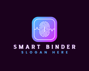 Fingerprint Biometric Scanner logo design