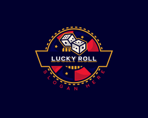Casino Dice Gambling logo design