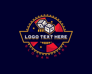 Casino Dice Gambling logo design