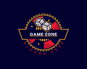 Casino Dice Gambling logo design