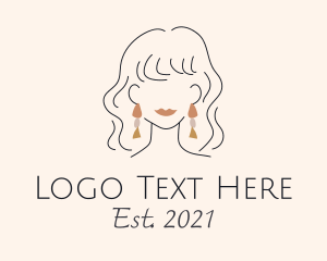 Stylist - Fashion Stylist Earrings logo design
