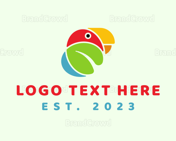 Pet Parrot Bird Logo