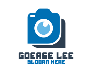 Blue Photography Camera Logo