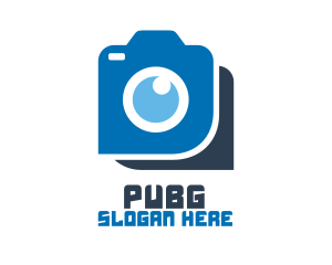 Blue Photography Camera Logo