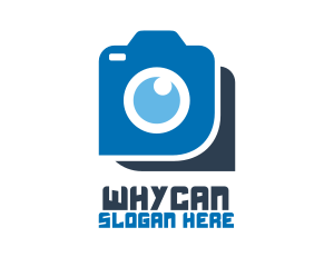 Blue Photography Camera Logo