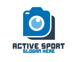 Aperture - Blue Photography Camera logo design