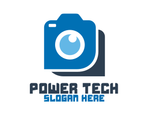 Photo - Blue Photography Camera logo design