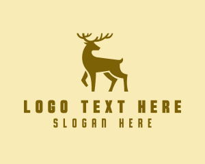 Wild Antler Deer Logo